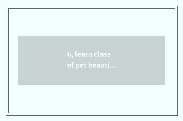 6, learn class of pet beautician C how to many salary you can take?