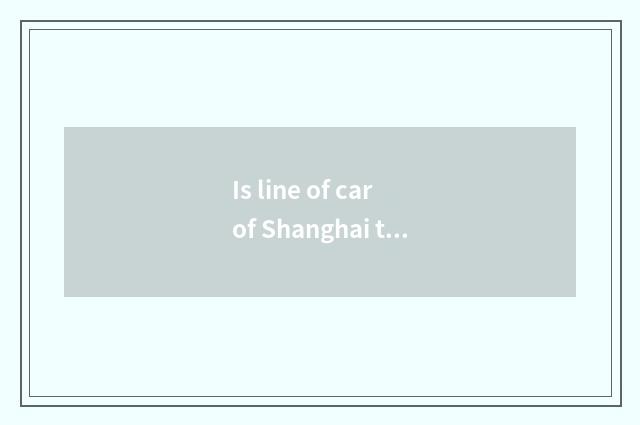 Is line of car of Shanghai travel sightseeing / how to sit?