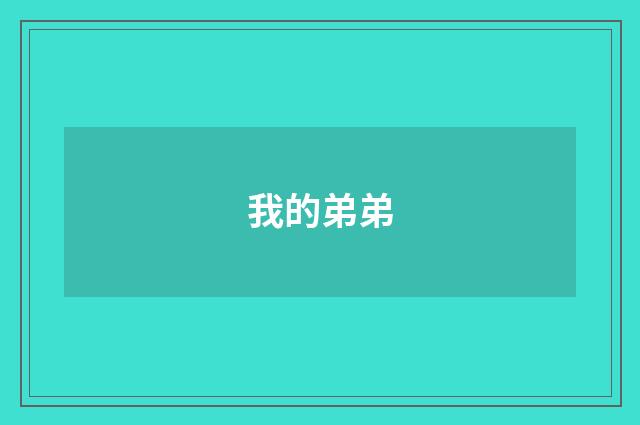 我的弟弟