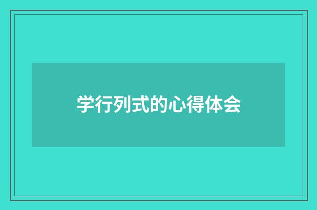 学行列式的心得体会