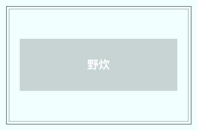 野炊