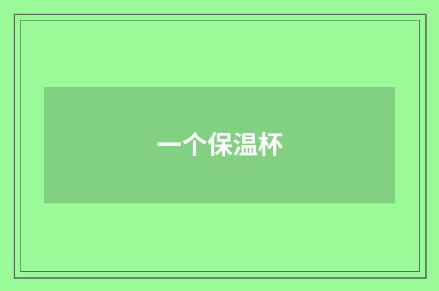 一个保温杯