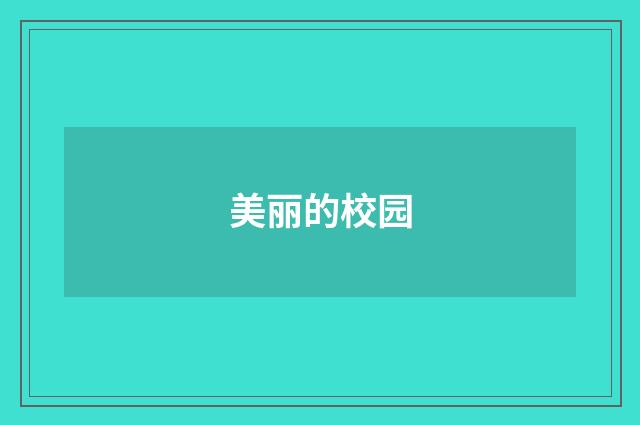 美丽的校园