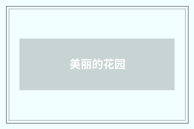 美丽的花园