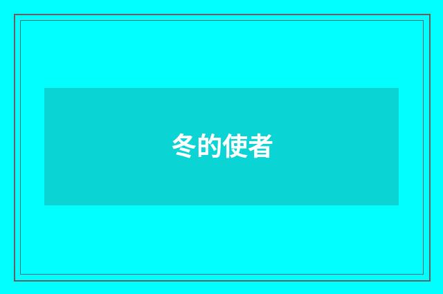 冬的使者