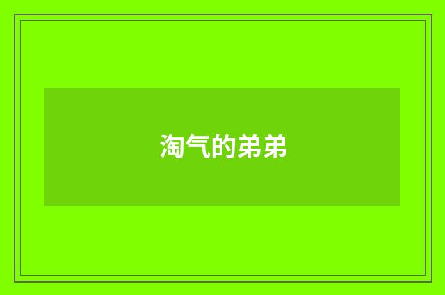 淘气的弟弟