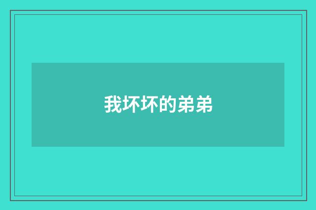 我坏坏的弟弟
